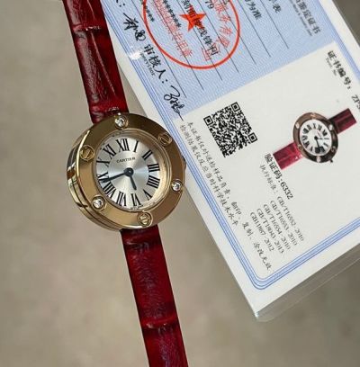 Cartier 24MM 1:1 Made with Original Classic Italian Imported Cowhide Leather Watch